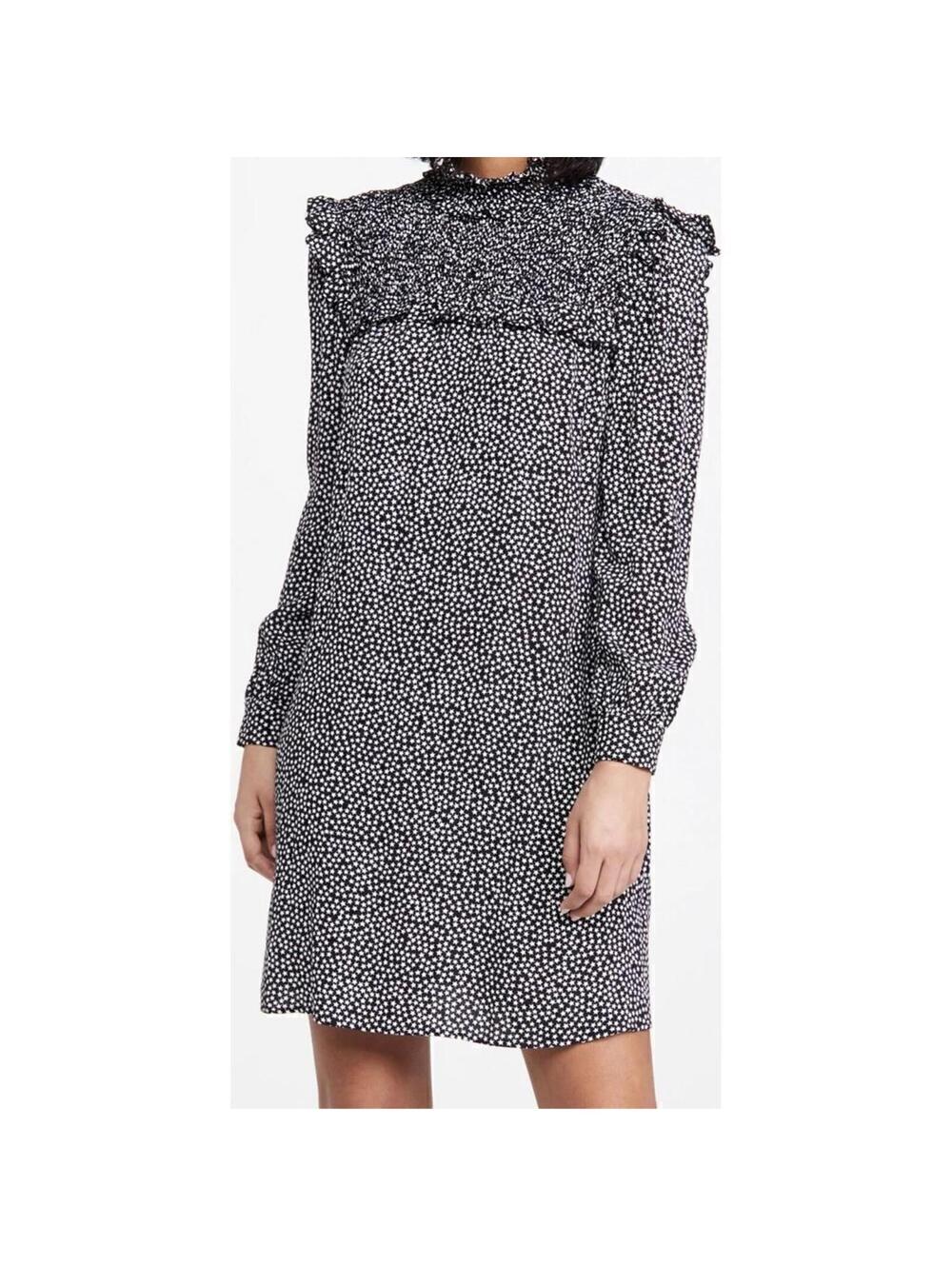 NWT Rebecca Minkhoff Sharon Dress longsleeve black, women’s S